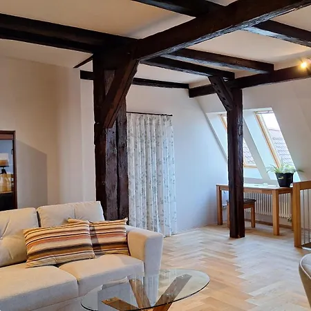 Daire Stadtpalais Bellevue-suite 3- Zimmer- Maisonettewohnung Mit Dachterrasse Maximal 4 Personen *