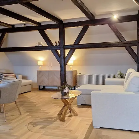 Daire Stadtpalais Bellevue-suite 3- Zimmer- Maisonettewohnung Mit Dachterrasse Maximal 4 Personen *