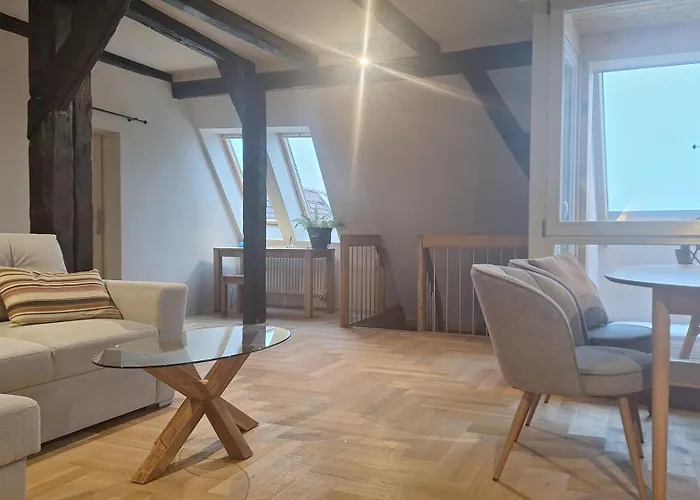 Apartment Stadtpalais Bellevue-suite 3- Zimmer- Maisonettewohnung Mit Dachterrasse Maximal 4 Personen *