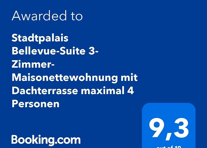 Stadtpalais Bellevue-suite 3- Zimmer- Maisonettewohnung Mit Dachterrasse Maximal 4 Personen * Bautzen