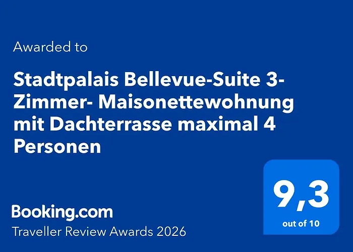 Apartment Stadtpalais Bellevue-suite 3- Zimmer- Maisonettewohnung Mit Dachterrasse Maximal 4 Personen *
